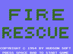 Fire Rescue Title Screen